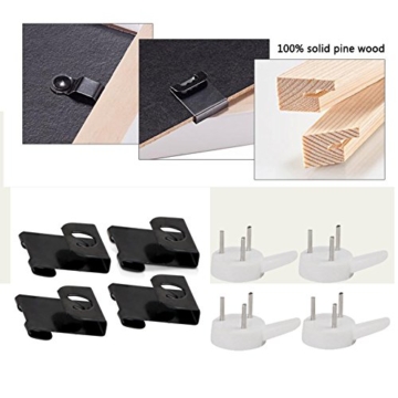 12er Packung Holzbilderrahmen mit Passepartouts -