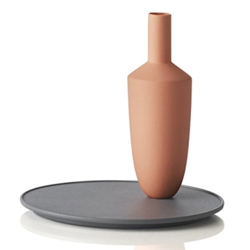 Balance - 1 tall vase set – round tray – tangerine -