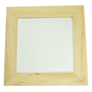 Bilderrahmen Holz natur 12x12cm – Holzrahmen zum Basteln -