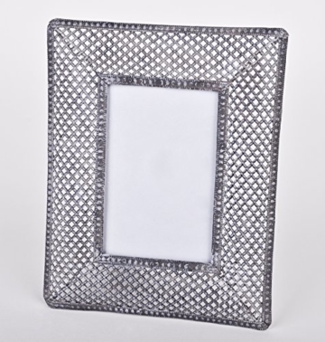 Bilderrahmen Oriental Metall 23x18cm silber Shabby Vintage -