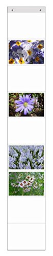 DIN A4 Vorhang mit 9 Taschen Querformat Fotovorhang Fotowand Fotogalerie Fototaschen Fotohalter Taschenvorhang Fotos A 4 Dokumente -