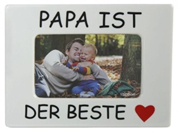Fotorahmen Bilderrahmen Papa ist der Beste zum Danke sagen Geschenk zum Vatertag Geburtstag Geschenkidee für jeden Anlass -