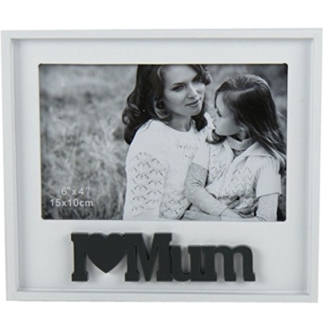 Fotorahmen I love mum Holz – Muttertagsgeschenk -
