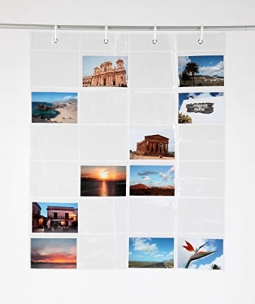 Fotovorhang 65 x 80cm (BxH) Fotogalerie Kartengalerie mit 24 Taschen! -