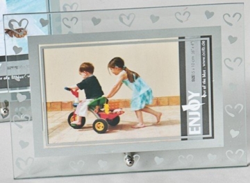 Glas-Bilderrahmen Herz Querformat 10x 15cm 94-2105 -