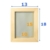 IKEA bemalbarer Holz-Bilderrahmen 2-er Set Albrunna Bastelrahmen Holzrahmen in NATUR – bruchsichere Abdeckung – 13×18 (10×15) cm -