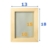 IKEA bemalbarer unbehandelter Holz-Bilderrahmen im 2-er Set Albrunna Bastelrahmen Holzrahmen in NATUR – bruchsichere Abdeckung – 13×18 (10×15) cm -