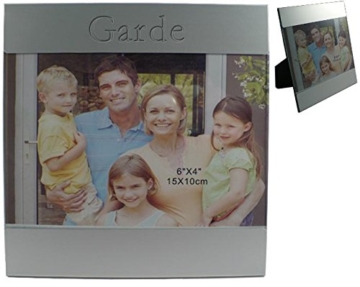 Kundenspezifischer gravierter Fotorahmen aus Aluminium mit Namen: Garde (Vorname/Zuname/Spitzname) -