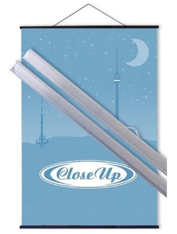 Posterleisten transparent 100cm (Paar) – Posterleiste -