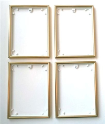 Quattro Rahmen 4 Stück Bilderrahmen 18 x 24 cm Rahmen für z.B. Schipper Malen nach Zahlen Bilder -