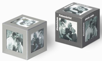 Walther MW100M Foto Würfel Aluminium für 6 Fotos -